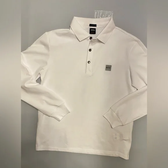 BOSS Boss Slim-Fit Passerby Long Sleeve polo shirt - Picture 8 of 15
